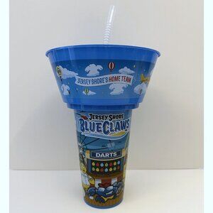 JERSEY SHORE BLUECLAWS Souvenir Cup Bowl Straw Blue Claws Lakewood MILB Baseball